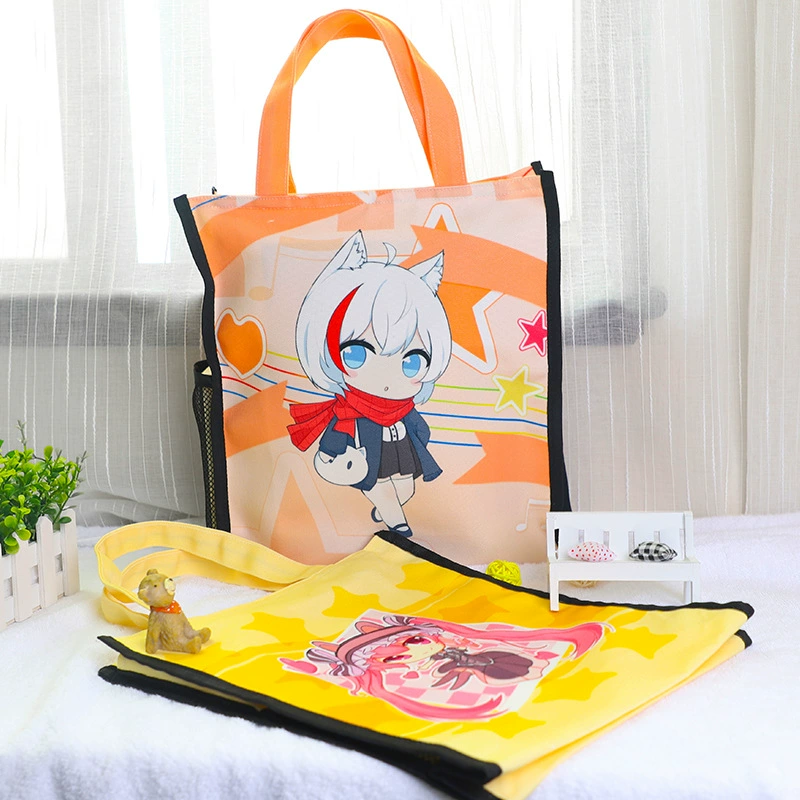 Трансграничная мультяшная сумка через плечо с периферийным принтом, Холщовая Сумка для покупок для защиты окружающей среды, женская сумка в стиле ins, красивая сумка оптом