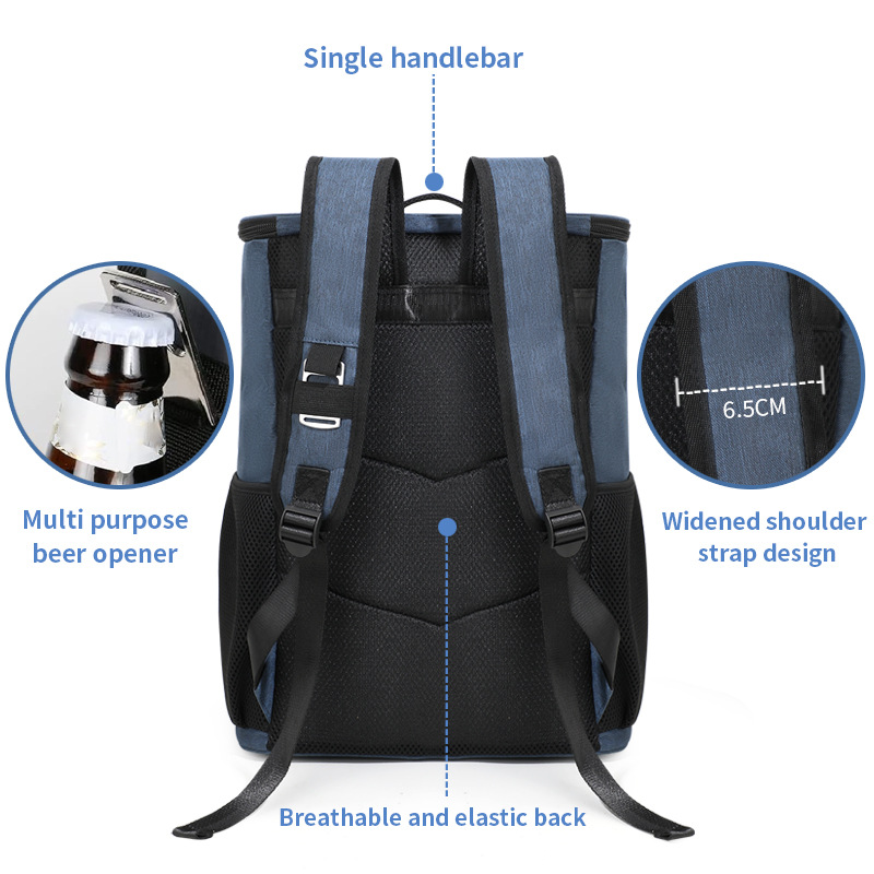 Nuevos productos transfronterizos portátiles mochila de aislamiento térmico al aire libre picnic juegan paquete de alimentos fresco paquete de almuerzo congelado paquete de bento