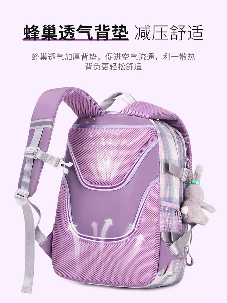 Corea del sur las niñas japonesas de la Escuela Secundaria Junior schoolbag gran capacidad de alta calidad estudiante de secundaria mochila de reducción de carga de protección de la columna vertebral mochila ligera