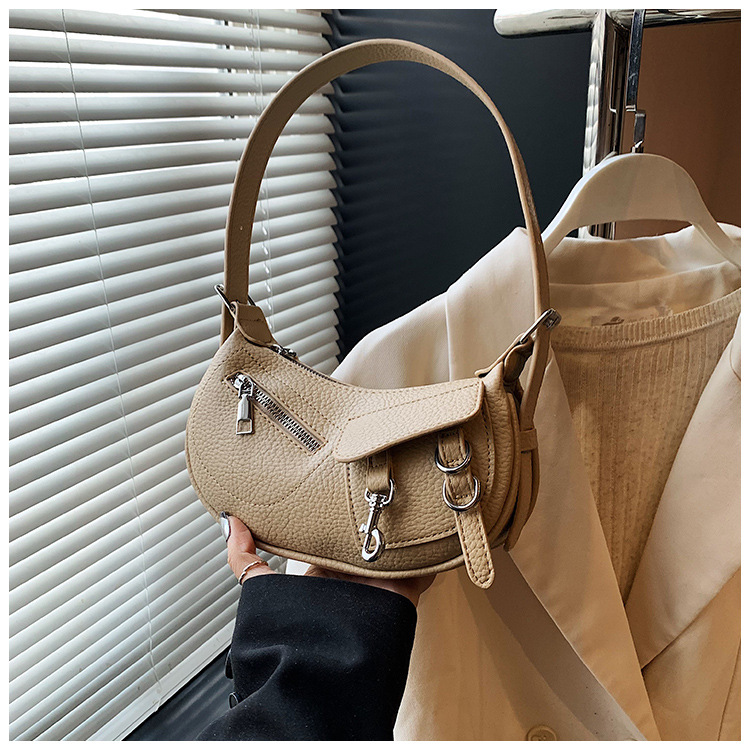 Underarm trendy and fashionable dumpling bag for women, simple and versatile Korean style single-shoulder bag, 2025 new niche design crossbody bag undefined