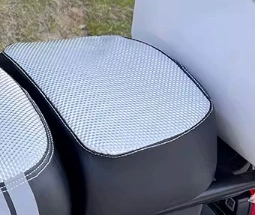 Electric Vehicle Seat Cover, Sun-Proof, Waterproof, Electric car cushion - waterproof-silver-rear-seat