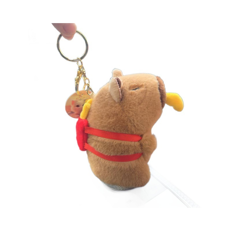 カピバラフライドポテトパングルメシリーズストラップぬいぐるみカピバラ人形バッグストラップキーホルダー|undefined