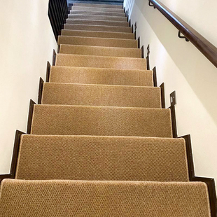 Thickened Japanese-Style Faux Linen Stair Step Mat Non-Slip Carpet Glue-Free Self-Adhesive Indoor Soundproof Full-Cover Carpet