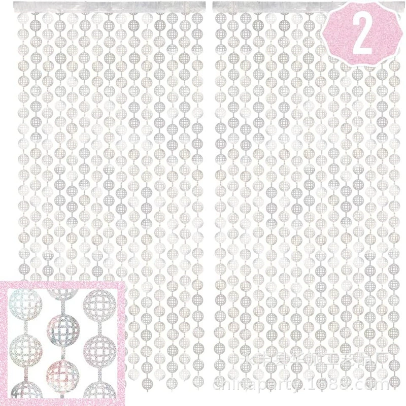 1*2mdisco шар дождь шелковая занавеска полый воздушный шар дождь Шелковый фестиваль Вечеринка атмосфера макет реквизит