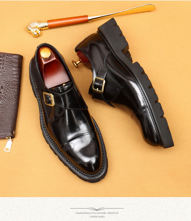 Heißer verkauf high-grade patent leder glänzend leder schuhe männer schaffell innen leder drei-joint dicken sohlen formale tragen Mengke schuhe_voghion.com