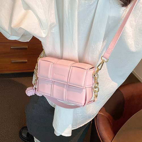 This year's popular woven bags  new women's bags, fashionable and versatile crossbody bags, fashionable small square bags, factory direct sales