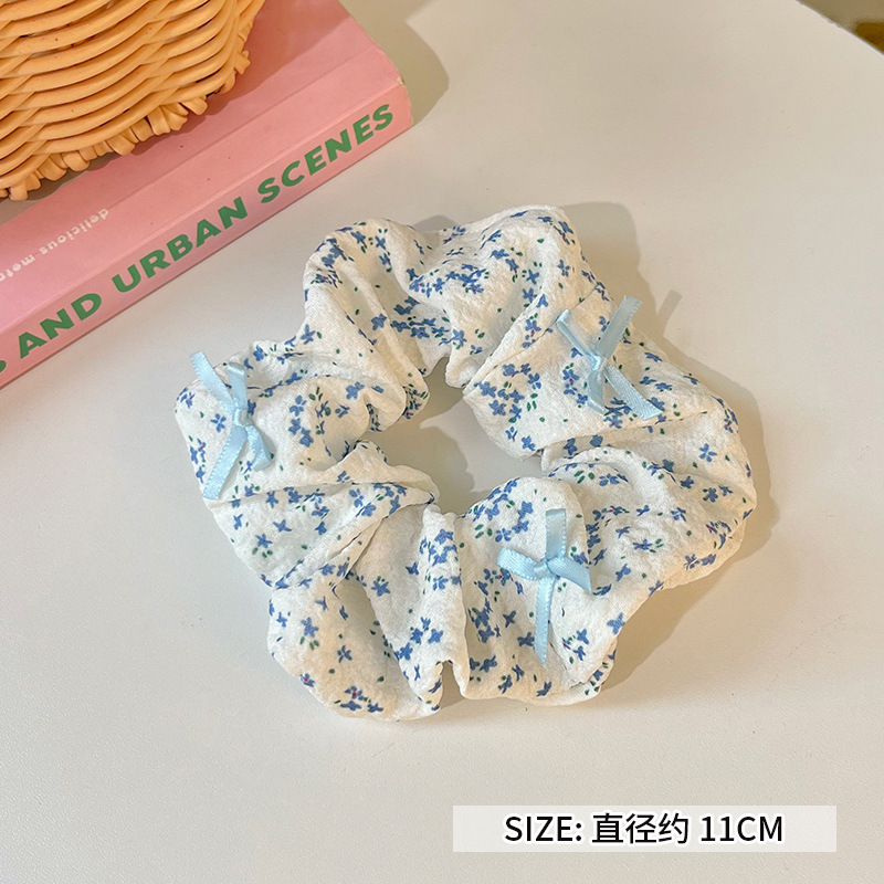 可爱红色小樱桃蕾丝大肠发圈女高级感百搭头饰扎头发大号春夏发绳|undefined