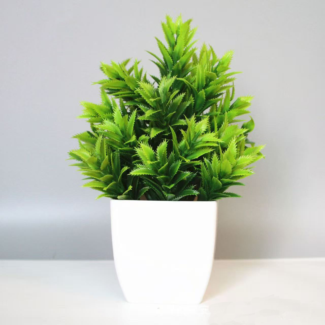 Transfronterizos venta caliente planta simulada planta simulada verde decoración interior y exterior maceta de plástico maceta de eucalyptus image 17