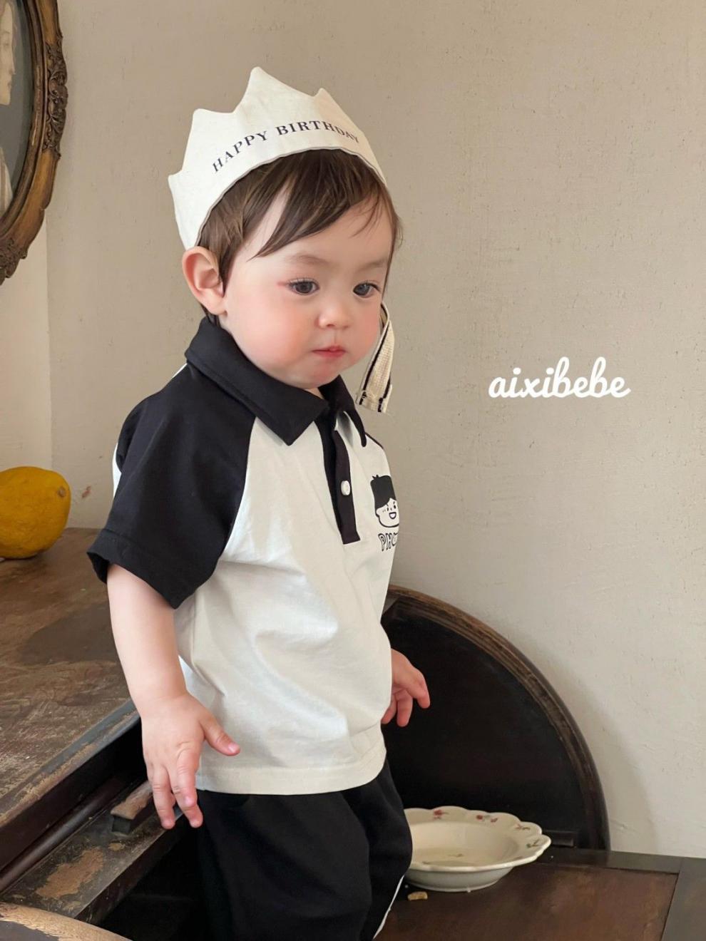 Ensemble été garçon coton polo manches courtes et short_voghion.com