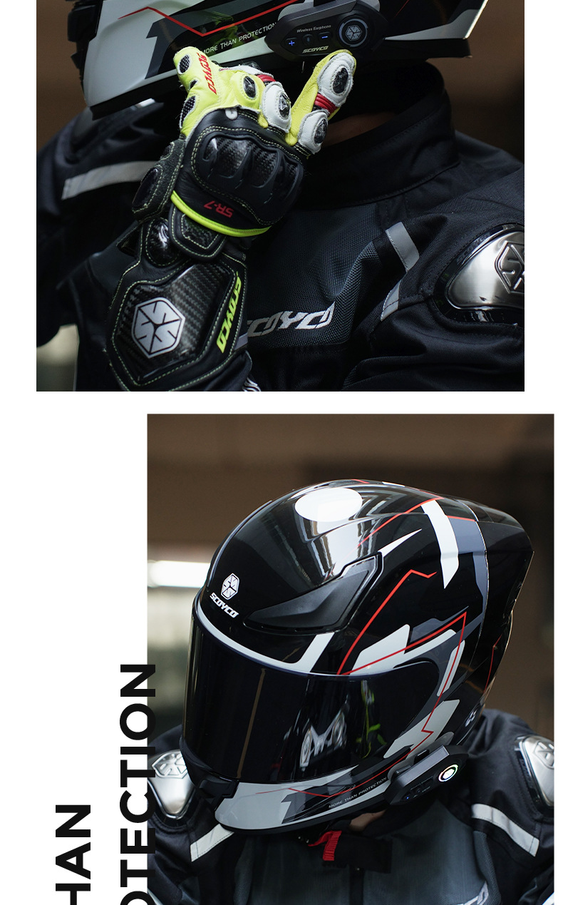 Helmet Bluetooth Headset Waterproof Noise Reduction Cross-border Hot-selling Motorcycle Helmet Headset Hot-selling BTE-1