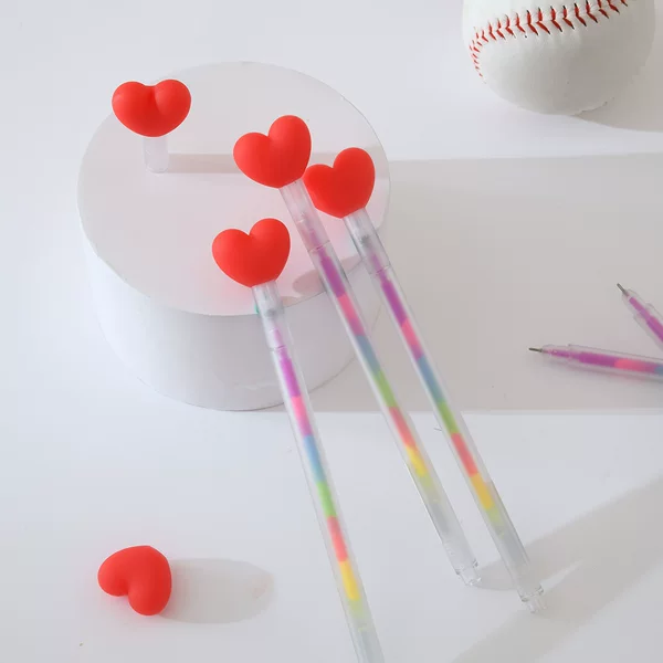 Morning Xixi Heart-Shaped Pastel Pens, Colored Gel Pens, Highlighter Pens, Stationery Wholesale Pens, Cute Exam-Taking Pens, Stationery Wholesale Pens