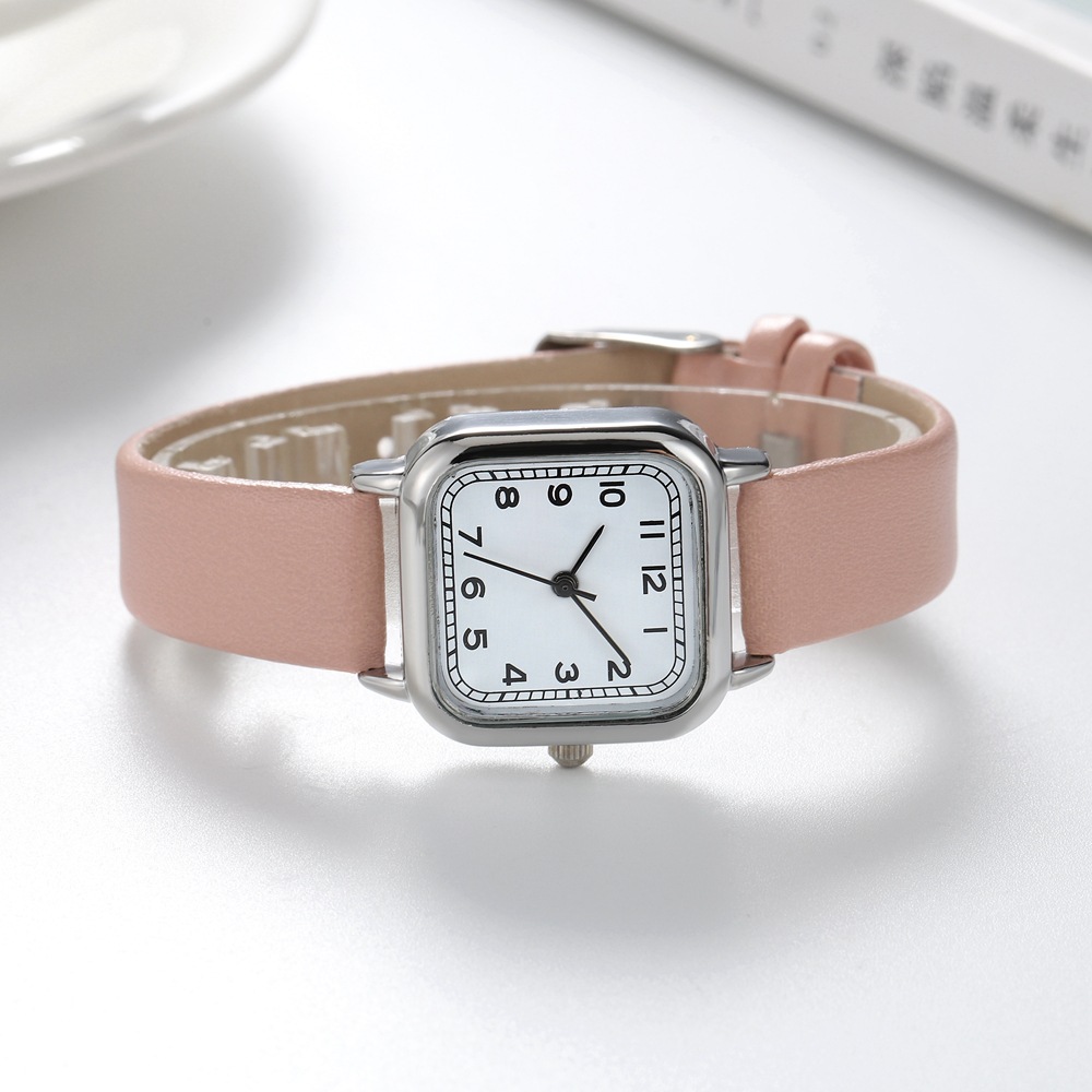 Live broadcast of new Instagram Fengsen series digital fashion minimalist square small dial student belt women's watch_voghion.com