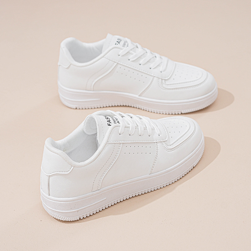Putian Air Force Aj No. 1 Pure White Sneakers for Women, Versatile Summer Men's Shoes, Black Shoes, Sports Casual Student White Shoes