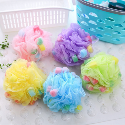 Large sponge color bath ball bath ball bath flower scrub bath flower bath ball bubble net bath bubble net