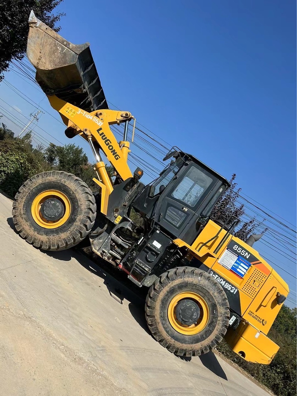 Grupo Liugong para exportación de compras de segunda mano Liugong 856 855 50 cargador de gran escala elevada