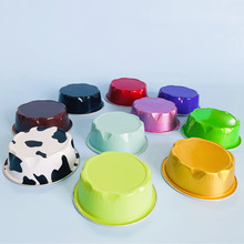 厂家批发烘焙铝箔耐烤杯/盒 圆形100ml锡纸杯布丁杯蛋糕烘焙模具