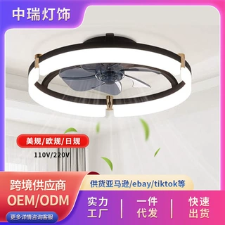 跨境亚马逊KD款风扇灯包装标准件美规欧规卧室风扇灯