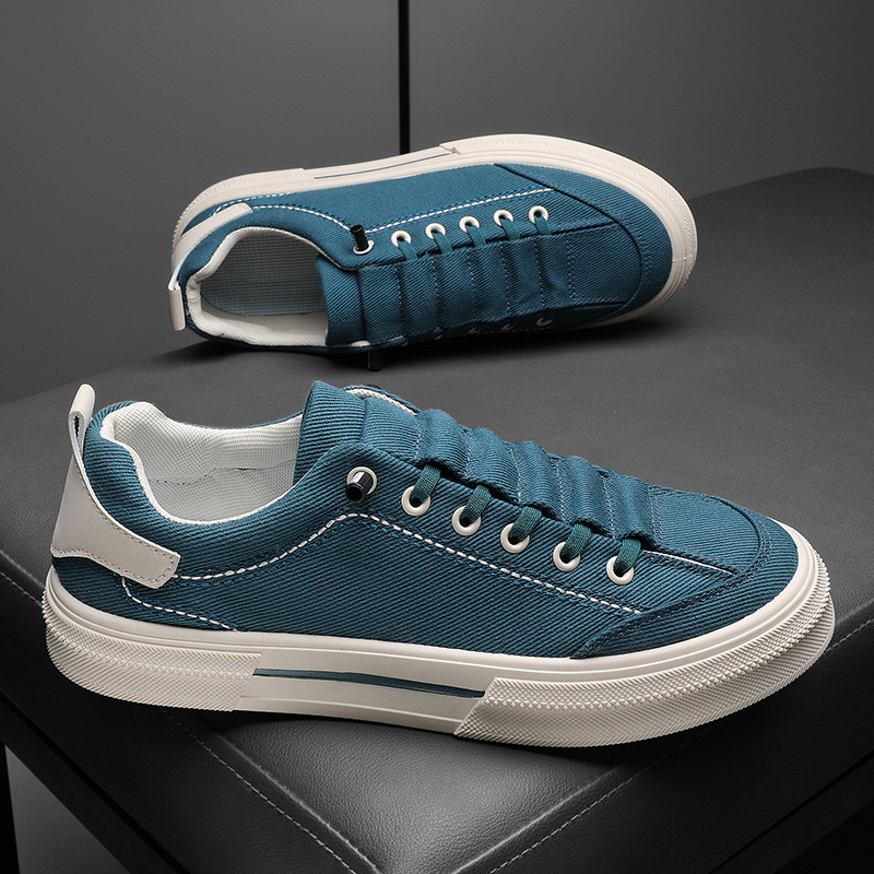 2025 primavera nuevos zapatos para hombres, zapatos bajos, cómodos y transpirables, zapatos casuales para hombres, zapatos de lona de todo fósforo coreanos