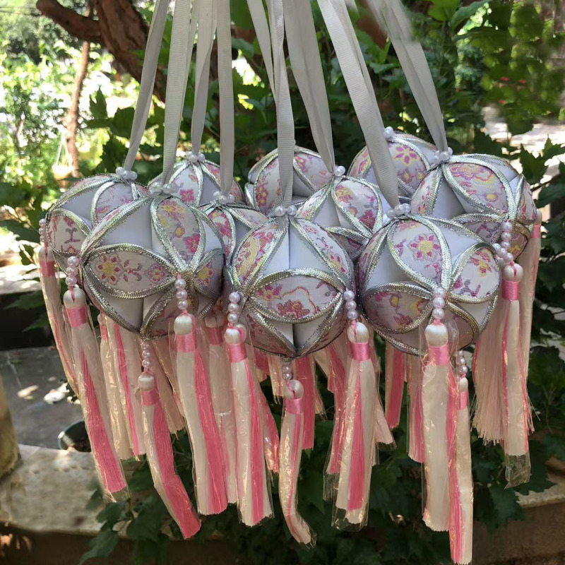 三月三壮族绣球 广西手工壮锦绣球送礼佳品跳舞装饰|undefined