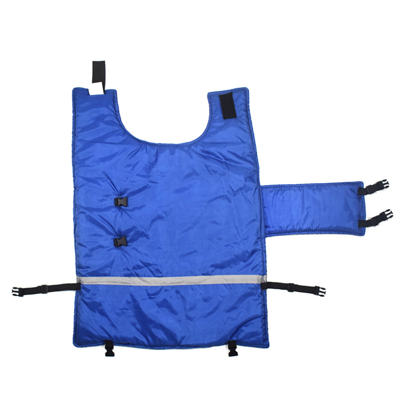 Chaleco de ternero engrosado chaleco a prueba de frío ternero Cálido impermeable ropa acolchada de algodón ganado granja ropa de aislamiento de ternero