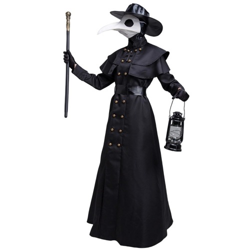 Halloween Adults Medieval Steampunk Style European and American Plague Doctor Costume Crow and Beak Costume