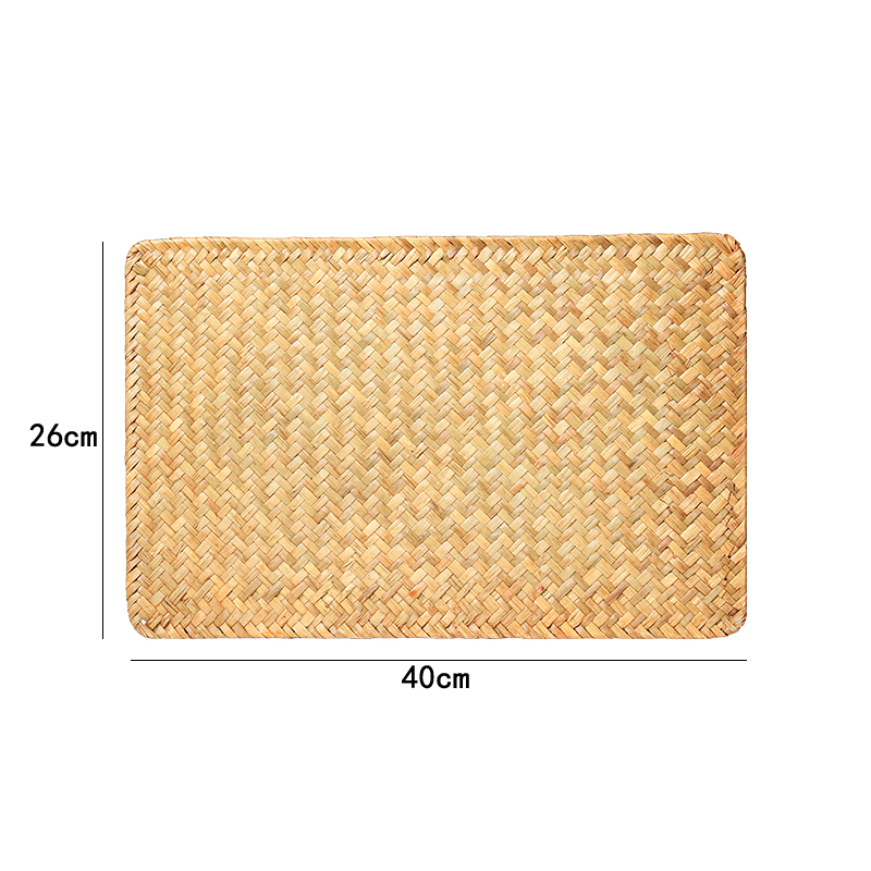 A5LKENS almohadilla de mesa de tejido a mano almohadilla de aislamiento térmico almohadilla de taza a prueba de quemaduras simple almohadilla de mesa de mesa de tejido de paja image 10