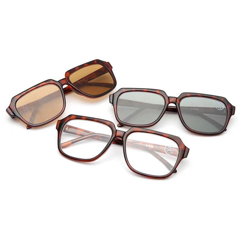 东海水晶老花镜板材大框玻璃茶色灰色遮阳眼镜钢丝球刮不坏老花镜