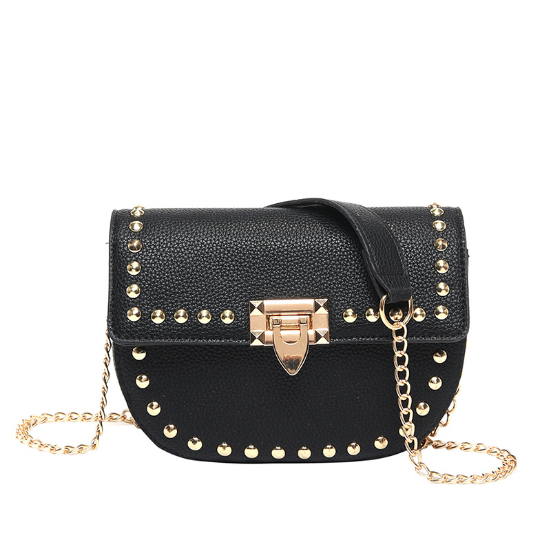 2025 primavera nueva moda coreana silla de montar bolsa de hombro casual simple bolsa de estilo bolso de mochila de remache