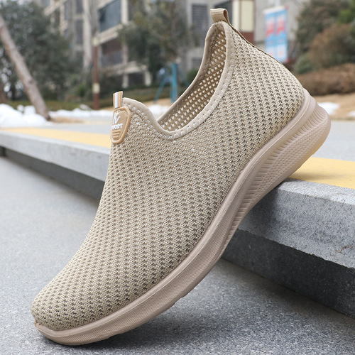 Wholesale Spring Cross-border Exclusive Men's Shoes, Men's Casual Shoes, Breathable Flyknit Sports Shoes
