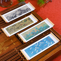 中國風古風捲軸冰箱貼立體磁性貼吸鐵石創意磁貼家居冰箱門裝飾貼