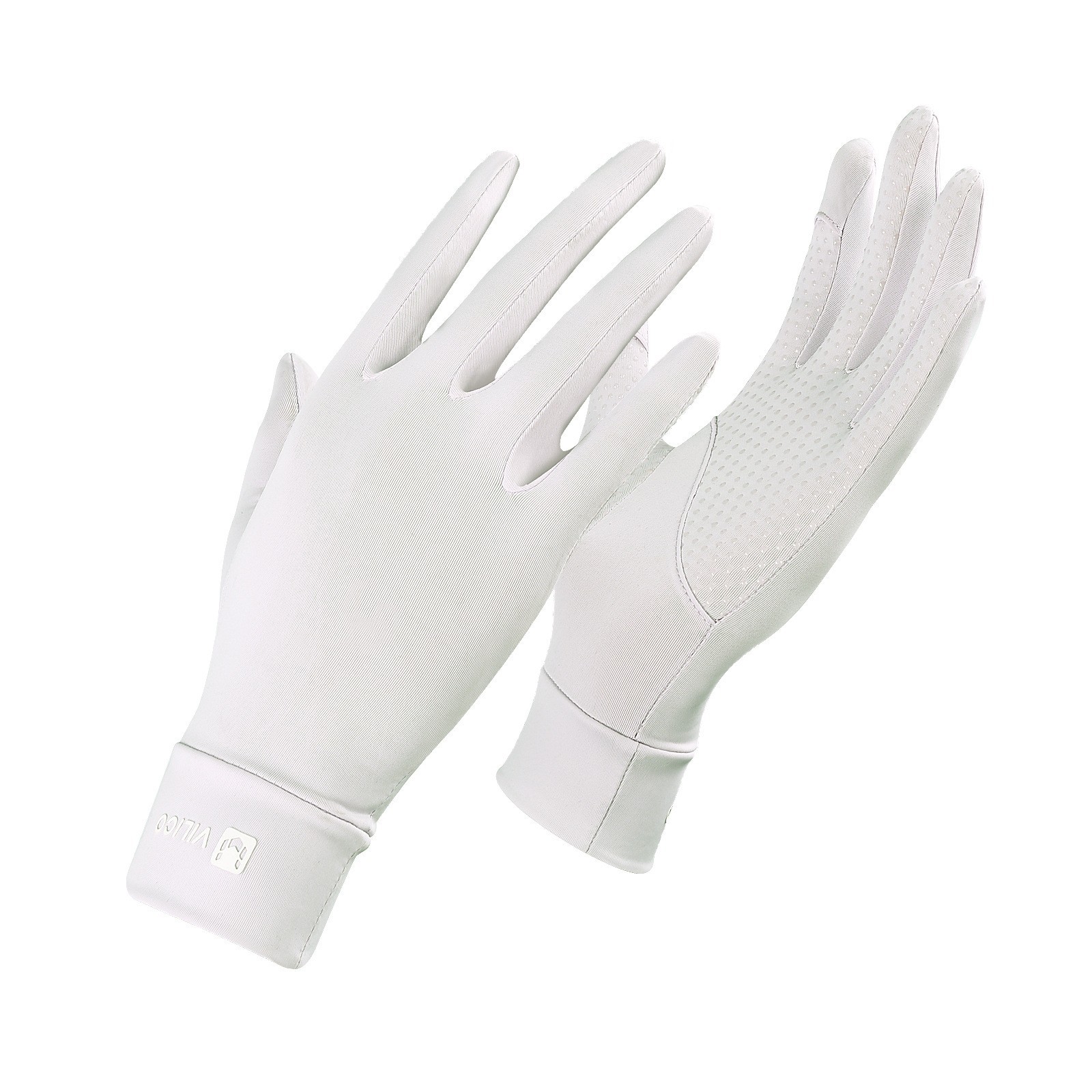 Guantes de protección solar de seda de hielo de verano para mujer Guantes de ciclismo de pantalla táctil de estilo fino anti-ultravioleta, transpirable y antideslizante al aire libre