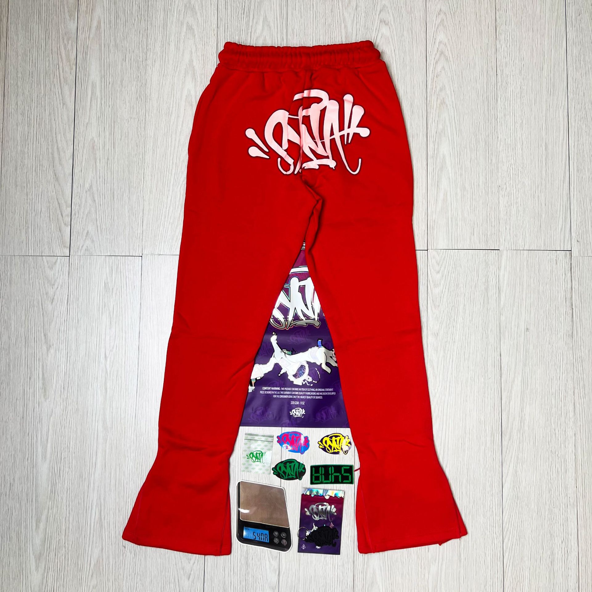 01 pantalones rojos de baño (accesorios + bolsos)