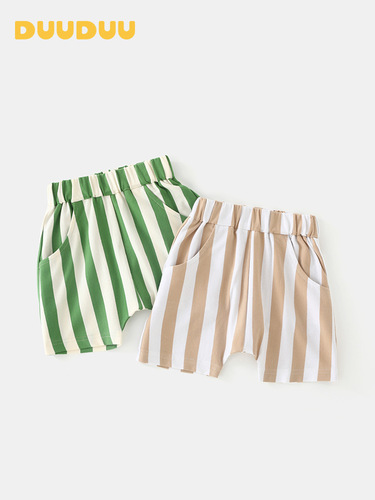 DUUDUU Striped Summer Thin Men's Baby Pants Infant Outwear Trendy Children's Clothing Category A Children's Shorts