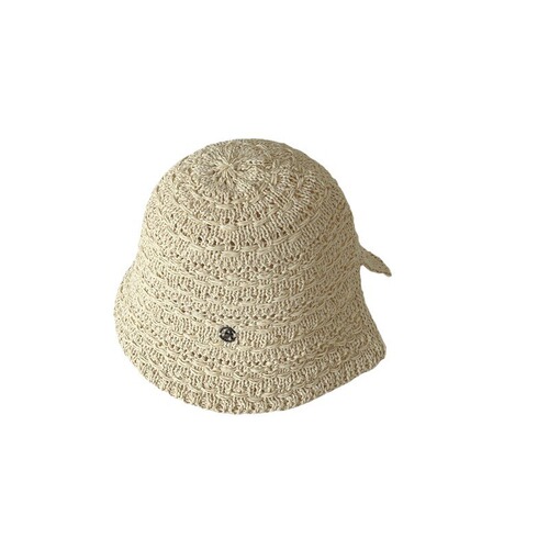 2024 Summer New Women's Sun Hat Korean Dongdaemun Woven Lace-Up Back Split Sun Protection Hat Fisherman Hat for Girls