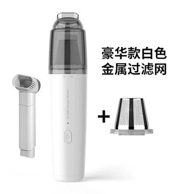 Car-mounted vacuum cleaner, household Tozsoranlar - rechargeable-model-metal-mesh-white