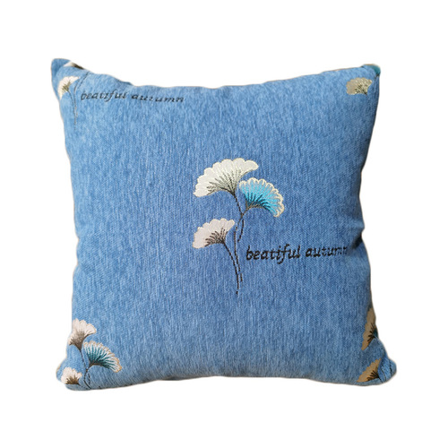 Simple square 450 thick chenille sofa pillow cushion cover removable and washable without core chair lumbar pillow