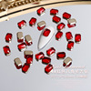 Red diamond for manicure for nails, decorations, internet celebrity, bread