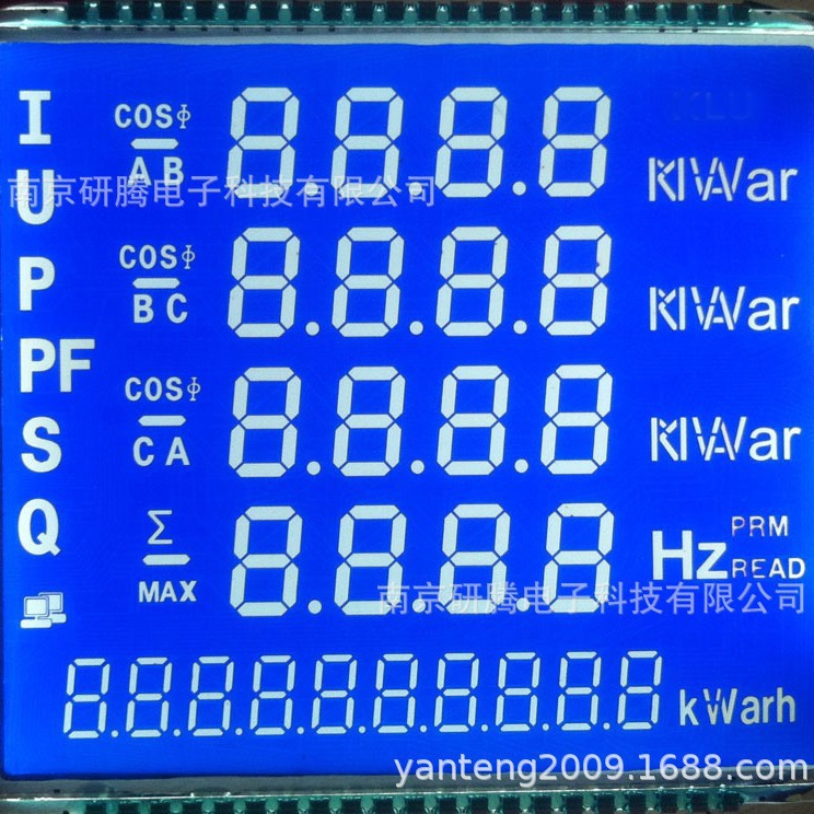 供96多功能电力仪表，谐波表三项、智能化仪表用液晶屏、液晶模块