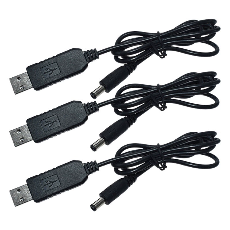 Линия повышения USB DC TO DC 5V/9V/12V Модуль повышения заряда сокровищ Интерфейс постоянного тока 5,5*2,1 мм