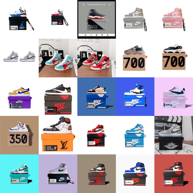 Foreign Trade Shoe Box Headphone Cover Suitable for AirPods Pro2 Apple Wireless Bluetooth Headphone Shell 2/3/4 Silicone Shell