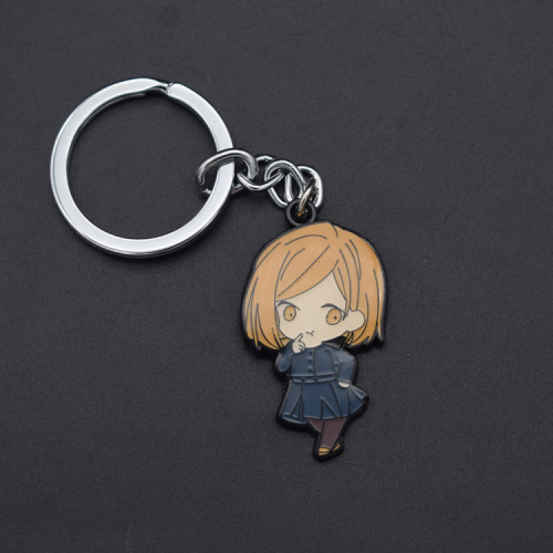 Foreign trade animation peripheral spell battle keychain Gojo Wuhu Zhansutan metal Q version trinket pendant