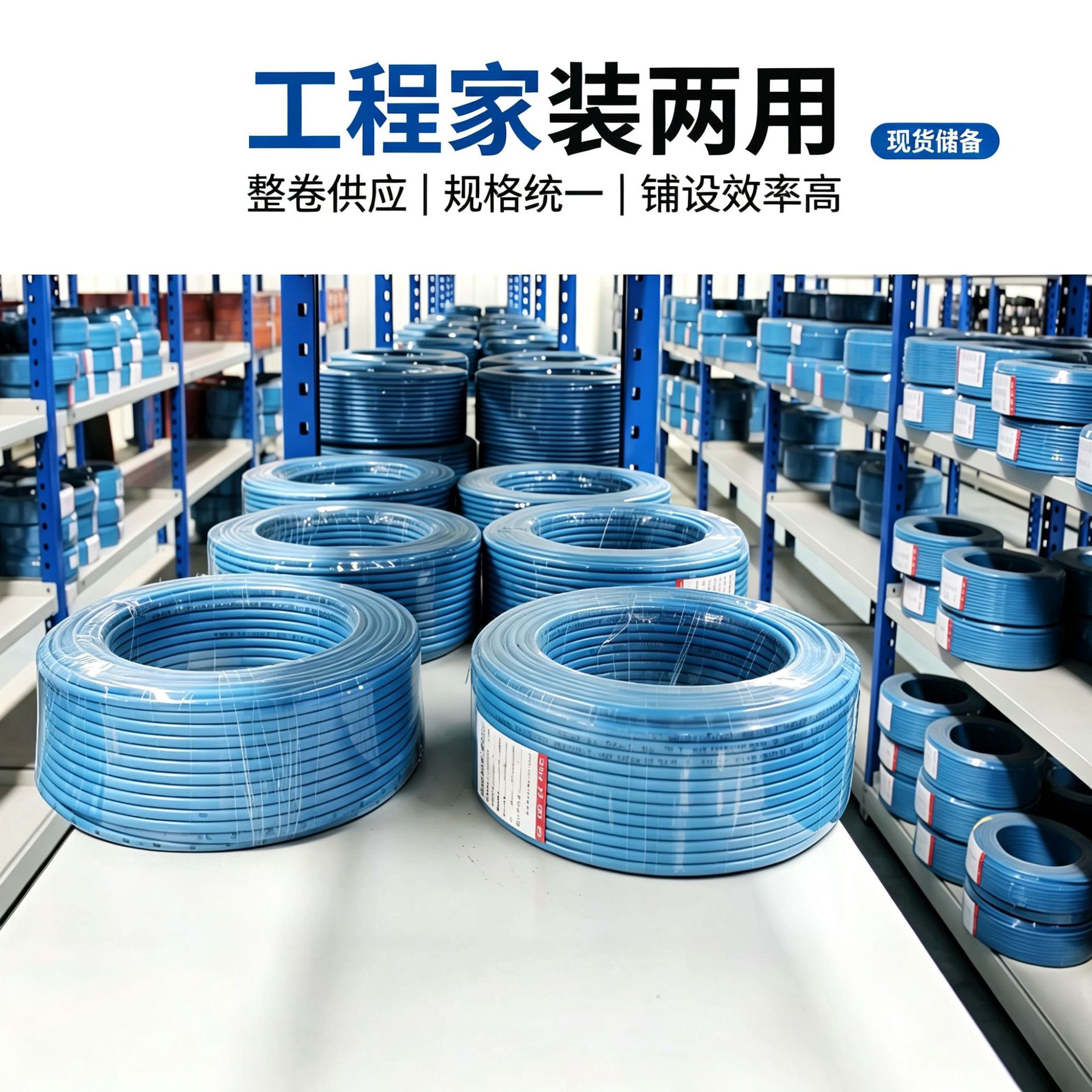 Double conductor heating cable electric underfloor heating household underfloor heating line single 