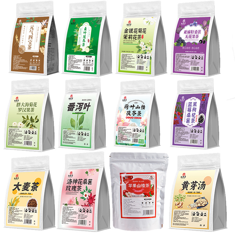 桑の葉、ダブルメロン、活力の四宝、イチジク、バラ、黄芽、クコ、大麦、サンザシ配合茶、卸売および配送|undefined
