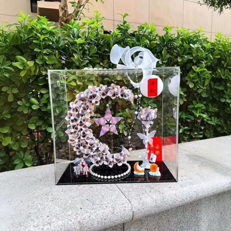 Huahao Yueyue 완전한 재료 패키지 + 아크릴 일반 여행 가방