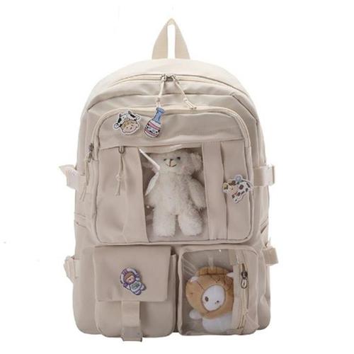 Large Capacity High School Student Dual Shoulder Bag, Ins Japanese Junior High School Student Bag for Girls, Korean Version Chic Forest System Girl Backpack