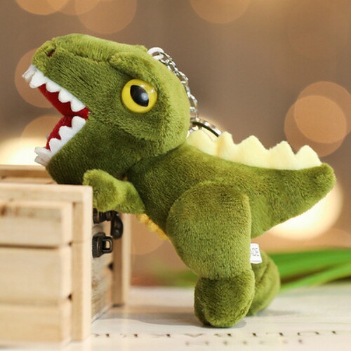 Creative small dinosaur doll plush toy Tyrannosaurus rex doll keychain bag pendant grabber doll wedding throw