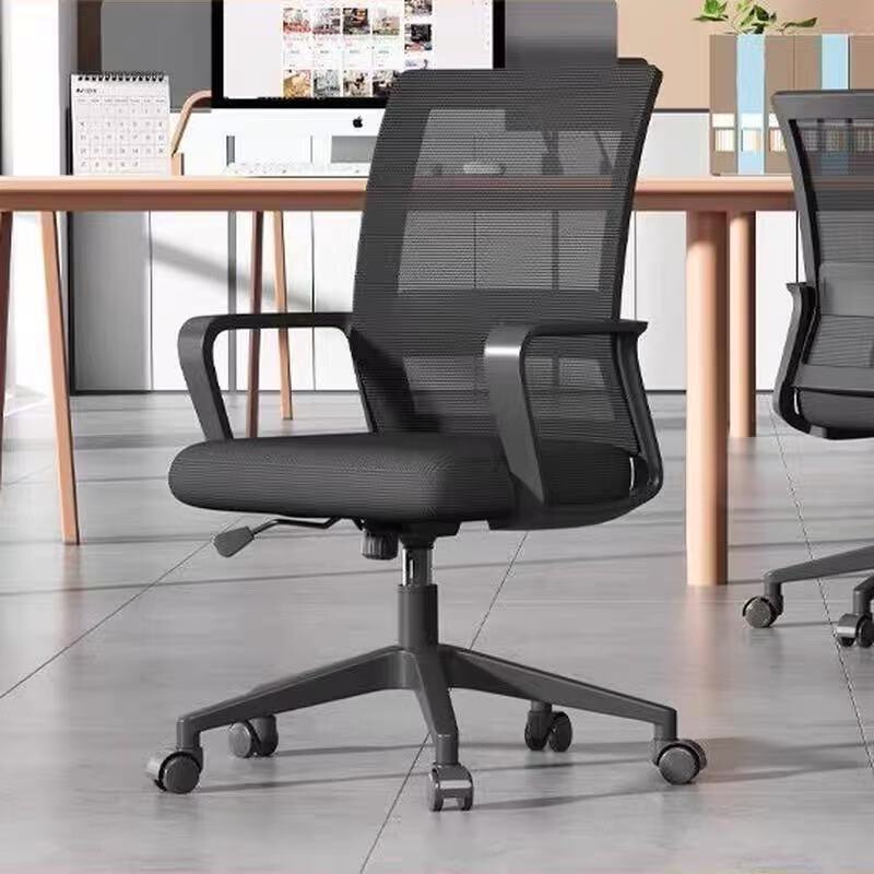 メーカー卸売シンプルなホームオフィスチェアスタッフ座りっぱなしリフティングバックコンピュータチェア人間工学に基づいたメッシュ弓椅子|undefined