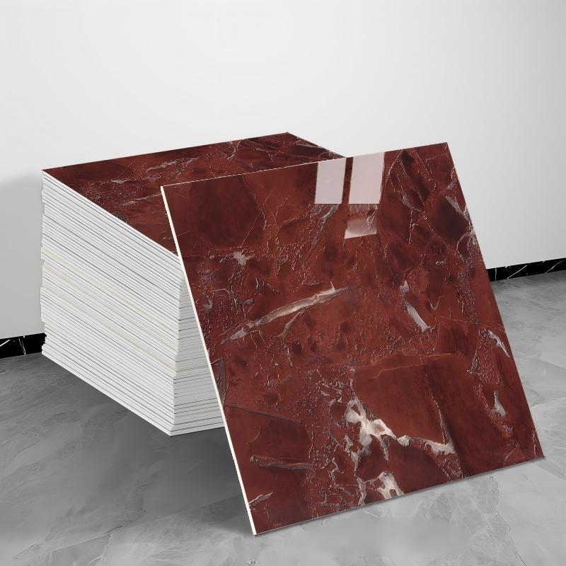 Pegatinas de pared de azulejos de imitación impermeables autoadhesivas Placa de aluminio y plástico Decoración de renovación Pegatinas de pared de cocina de mármol feo Baño