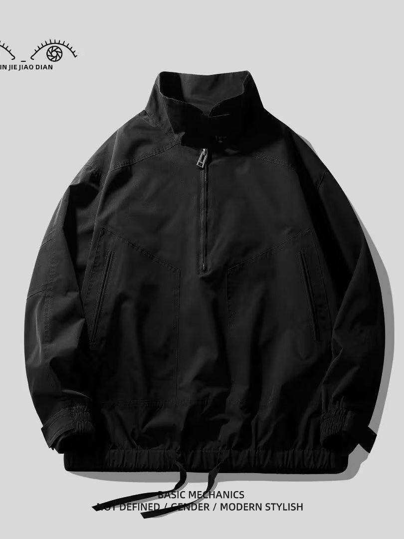 Chaqueta funcional retro americana para hombres, marca de moda de primavera y otoño, chaqueta de trabajo japonesa suelta, chaqueta de pareja, marea