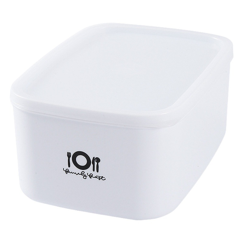 Cross-Border Refrigerator Crisper Plastic Food Packaging Box Transparent Lid Refrigerator Storage Box Rectangular Lunch Box Freezer Box